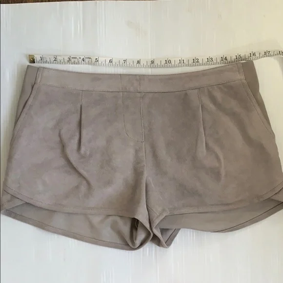 BCBG Maxazria Phillipa faux suede shorts. Medium